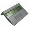 Metal Digital Clock w/ Date & Temperature